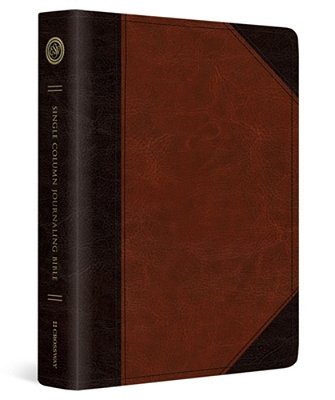 Esv Single Column Journaling Bible (Trutone, Brown/Cordovan, Portfolio Design)-..