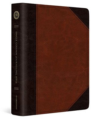 Esv Single Column Journaling Bible (Trutone, Brown/Cordovan, Portfolio Design)-..