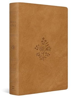 Esv Giant Print Personal Size Bible (Trutone, Nubuck Caramel, Wildflower Design)-..