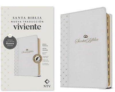 Biblia Manual Ntv, Letra Grande Con Filament (Sentipiel, Blanco, Índice, Letra Roja)-..