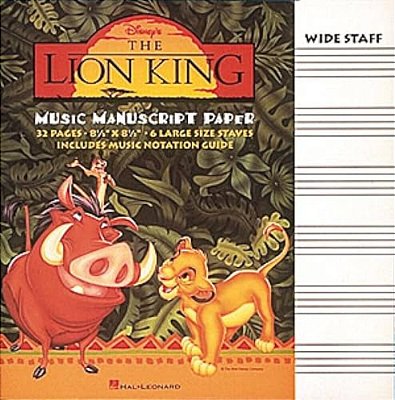 The Lion King Manuscript Paper-..