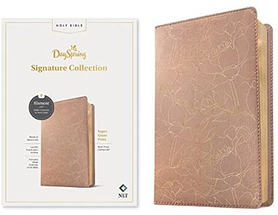 Nlt Super Giant Print Bible, Dayspring Signature Collection, Filament Enabled (Leatherlike, Blush Floral, Red Letter)-..