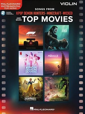 Songs From Kpop Demon Hunters, Minecraft, Wicked And More Top Movies: Violin Play-Along Book With Online Audio-..