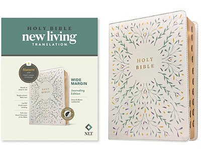 Nlt Wide Margin Bible, Filament Enabled (Leatherlike, Grace & Bloom, Indexed, Red Letter)-..