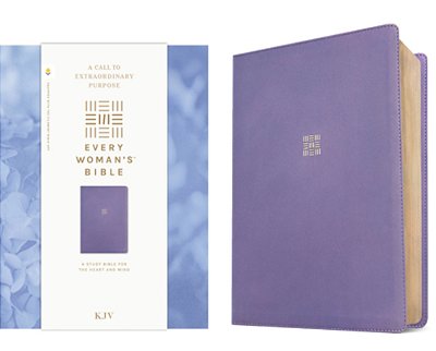 Kjv Every Woman's Bible, Filament Enabled (Leatherlike, Periwinkle Purple, Red Letter)-..