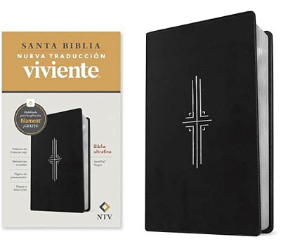 Biblia Ultrafina Ntv, Con Filament (Sentipiel, Negro, Letra Roja)-..
