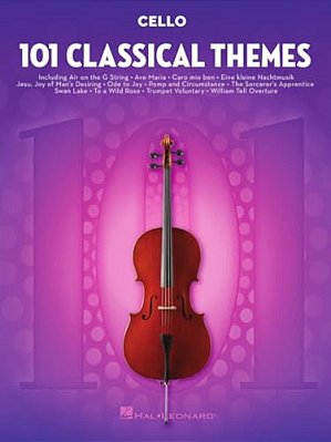101 Classical Themes Cello Sheet Music Essential Repertoire For Cello Players Solo Instrumental Folio With Classical Favorites-..