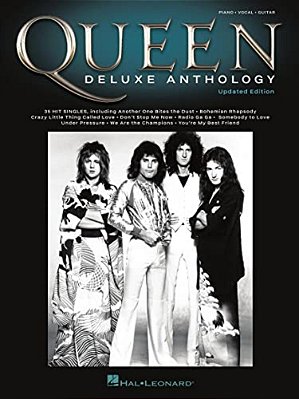 Queen - Deluxe Anthology Updated Edition Piano Vocal And Guitar Sheet Music 35 Classic Rock Songs By Freddie Mercury And Queen-..