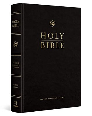 Esv Pew And Worship Bible, Large Print (Hardcover, Black)-..