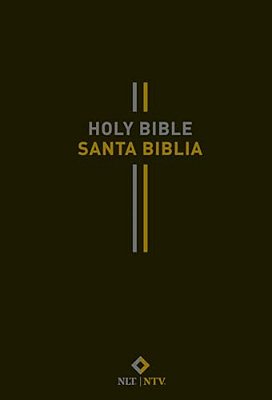 Bilingual Bible/Biblia Bilingüe Nlt/Ntv (Hardcover, Black)-..