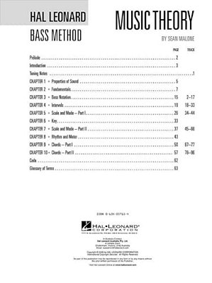 Music Theory For Bassists Everything You Ever Wanted To Know But Were Afraid To Ask - Book/Online Audio-..
