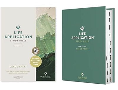 Nlt Life Application Study Bible, Third Edition, Large Print (Red Letter, Hardcover, Indexed)-..