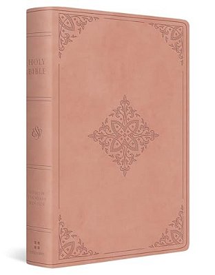 Esv Giant Print Value Personal Size Bible (Trutone, Blush Rose, Fleur-De-lis Design)-..