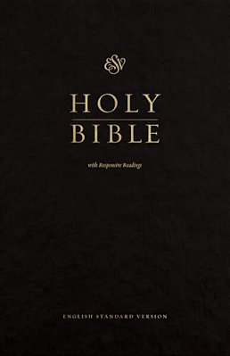 Esv Pew Bible With Responsive Readings (Hardcover, Black)-..