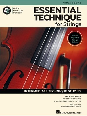 Essential Technique For Strings - Viola Book 3 With Online Resources-..