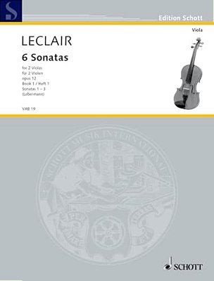 6 Sonatas, Op. 12, Volume 1:1-3: For 2 Violas - Performance Score-..