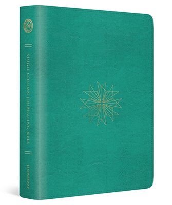 Esv Single Column Journaling Bible (Trutone, Teal, Resplendent Cross Design)-..