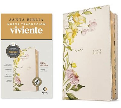 Biblia Ultrafina Ntv, Con Filament (Sentipiel, Jardín Floral, Índice, Letra Roja)-..