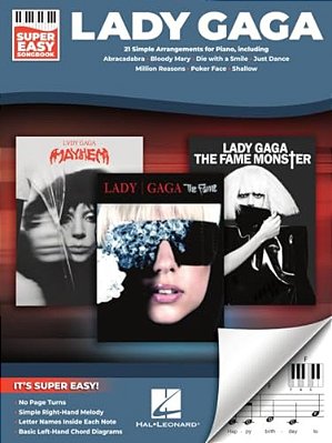Lady Gaga - Super Easy Songbook: 21 Simple Arrangements For Piano-..