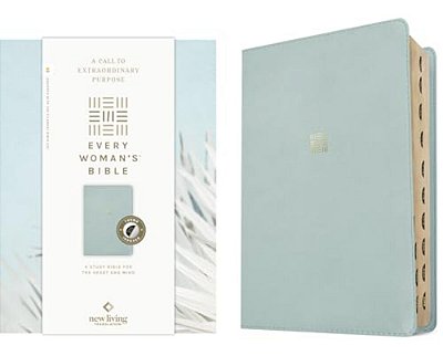 Nlt Every Woman's Bible, Filament Enabled (Leatherlike, Sky Blue, Indexed, Red Letter)-..