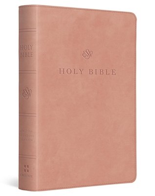 Esv Large Print Compact Bible, Red Letter (Trutone, Blush Rose)-..