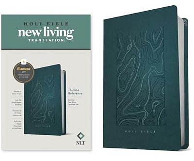Nlt Thinline Reference Bible, Filament Enabled Edition (Red Letter, Leatherlike, Teal Blue)-..