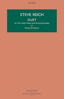 Duet: For Two Violins And String Ensemble Study Score-..