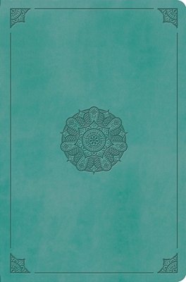 Esv Value Compact Bible, Red Letter (Trutone, Turquoise, Emblem Design)-..