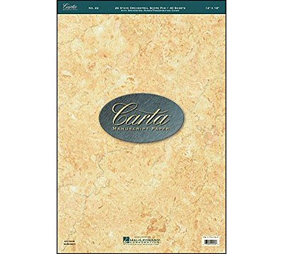 Carta Manuscript Paper No. 22 - Professional-..