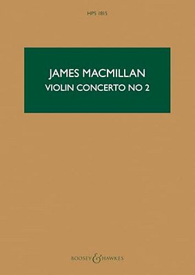 Macmillan: Violin Concerto No. 2 Hps 1815 Study Score-..