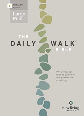 The Daily Walk Bible Large Print Nlt, Filament Enabled (Softcover)-..