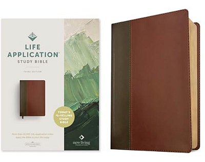 Nlt Life Application Study Bible, Third Edition (Red Letter, Leatherlike, Brown/Tan)-..