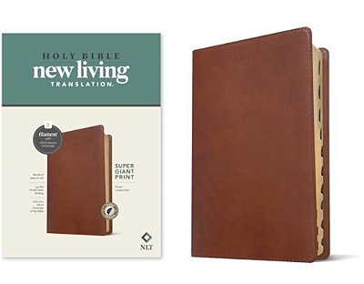 Nlt Super Giant Print Bible, Filament Enabled (Leatherlike, Brown, Indexed, Red Letter)-..