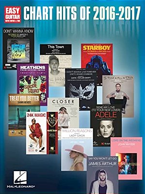 Chart Hits Of 2016-2017: Easy Guitar With Notes & Tab-..