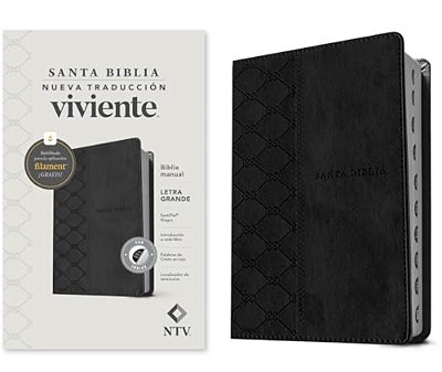 Biblia Manual Ntv, Letra Grande Con Filament (Sentipiel, Negro, Índice, Letra Roja)-..