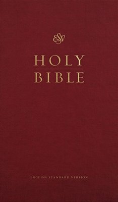 Esv Church Bible, Large Print (Hardcover, Burgundy)-..