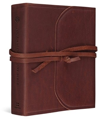 Esv Journaling Study Bible (Natural Leather, Brown, Flap With Strap)-..