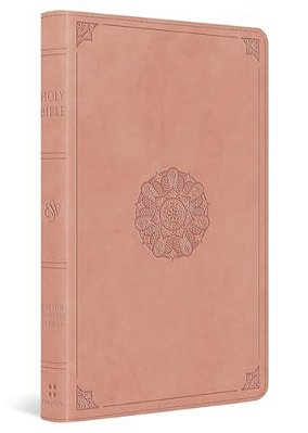 Esv Thinline Bible, Red Letter (Trutone, Blush Rose, Emblem Design)-..
