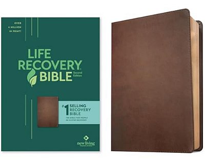 Nlt Life Recovery Bible, Second Edition (Leatherlike, Rustic Brown)-..