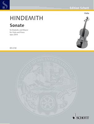 Sonata, Op. 25, No. 4 (1922): Viola And Piano-..