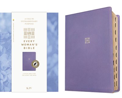 Kjv Every Woman's Bible, Filament Enabled (Leatherlike, Periwinkle Purple, Indexed, Red Letter)-..