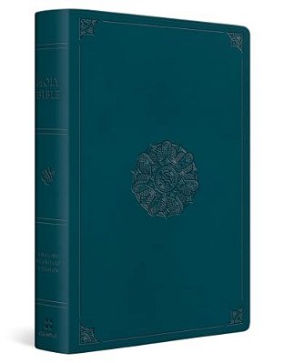 Esv Giant Print Personal Size Bible, Red Letter (Trutone, Deep Teal, Emblem Design)-..