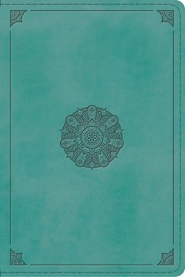 Esv Study Bible, Personal Size (Trutone, Turquoise, Emblem Design)-..