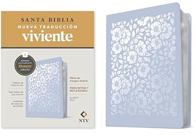 Biblia De Margen Amplio Ntv Con Filament (Sentipiel, Floral, Letra Roja)-..
