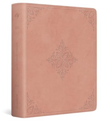 Esv Journaling Bible, Red Letter (Trutone, Blush Rose, Fleur-De-lis Design)-..