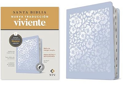 Biblia De Margen Amplio Ntv Con Filament (Sentipiel, Floral, Índice, Letra Roja)-..