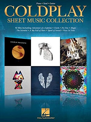 Coldplay Sheet Music Collection Piano Vocal Guitar Songbook 32 Popular Hits Including Viva La Vida Yellow Fix You And More Hal Leonard Music Book For-..