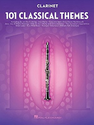101 Classical Themes For Clarinet Instrumental Sheet Music Songbook Hal Leonard Clarinet Solo Collection Includes Works By Beethoven Mozart Bach And M-..