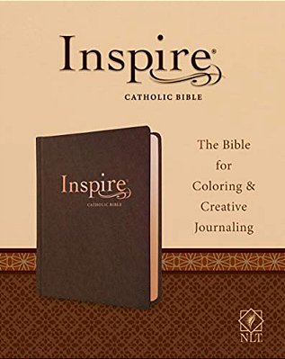 Inspire Catholic Bible Nlt (Leatherlike, Dark Brown): The Bible For Coloring & Creative Journaling-..