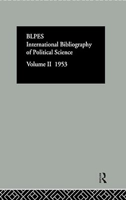 Intl Biblio Pol Sc 1953 Vol 2-..
